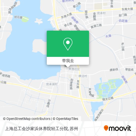 上海总工会沙家浜休养院轻工分院地图