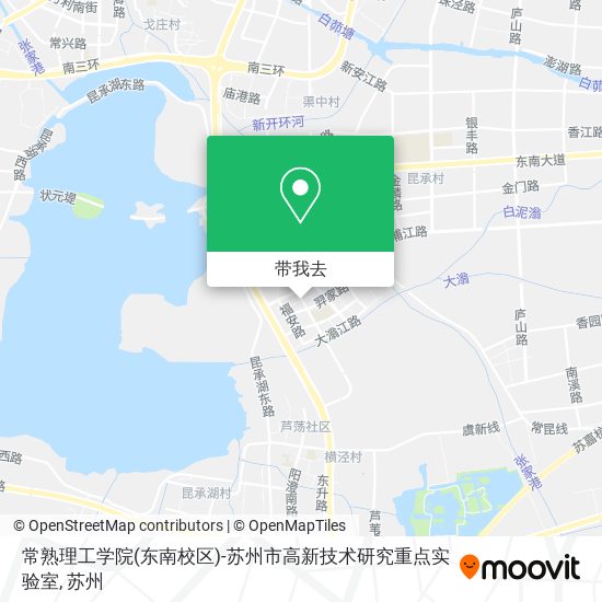 常熟理工学院(东南校区)-苏州市高新技术研究重点实验室地图