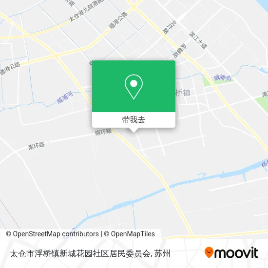 太仓市浮桥镇新城花园社区居民委员会地图