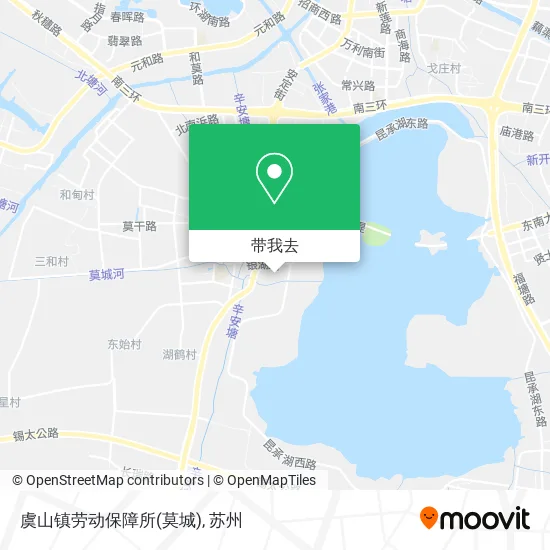 虞山镇劳动保障所(莫城)地图