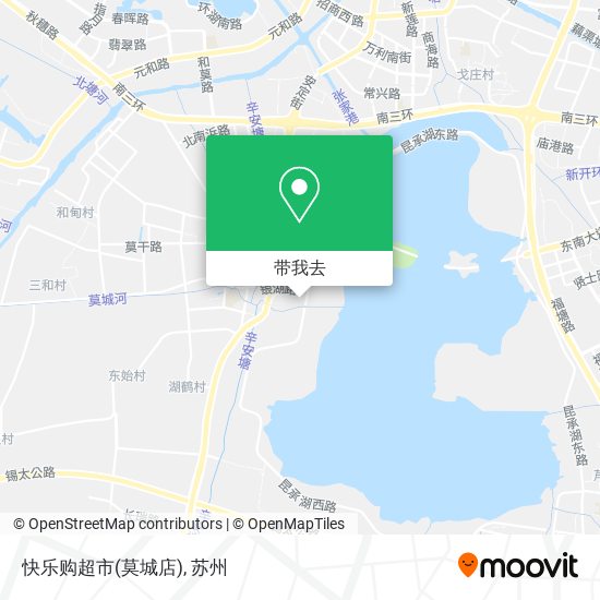 快乐购超市(莫城店)地图