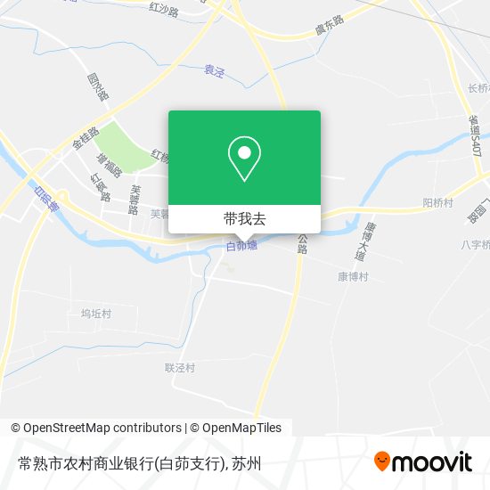 常熟市农村商业银行(白茆支行)地图