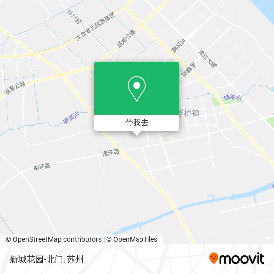 新城花园-北门地图