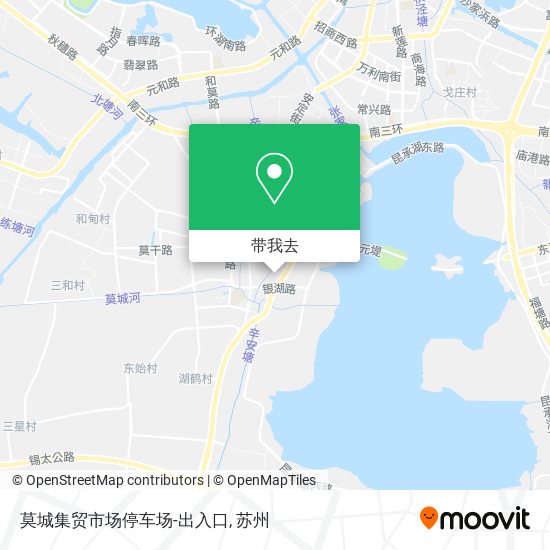 莫城集贸市场停车场-出入口地图