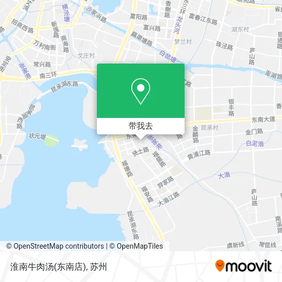 淮南牛肉汤(东南店)地图