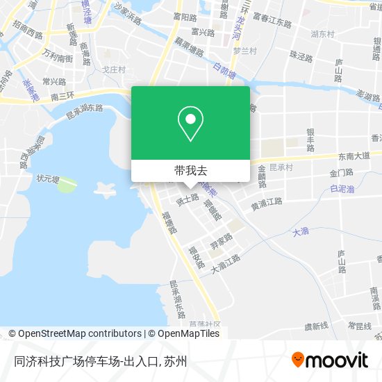 同济科技广场停车场-出入口地图