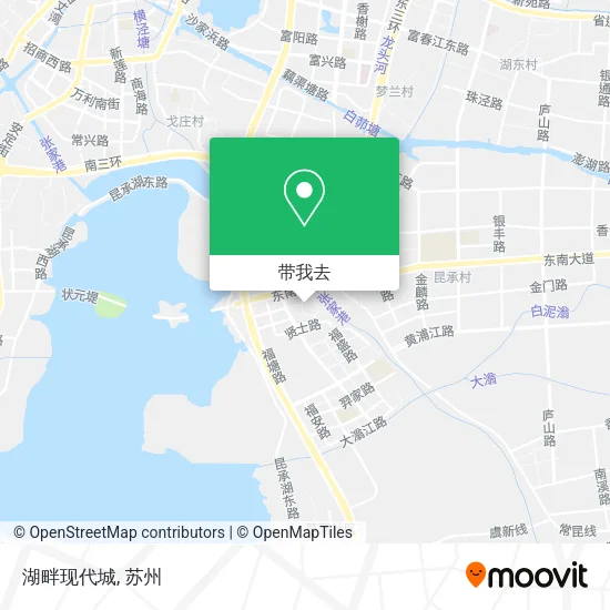 湖畔现代城地图