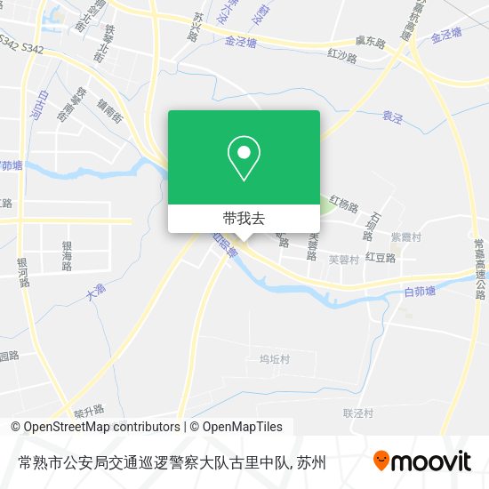 常熟市公安局交通巡逻警察大队古里中队地图