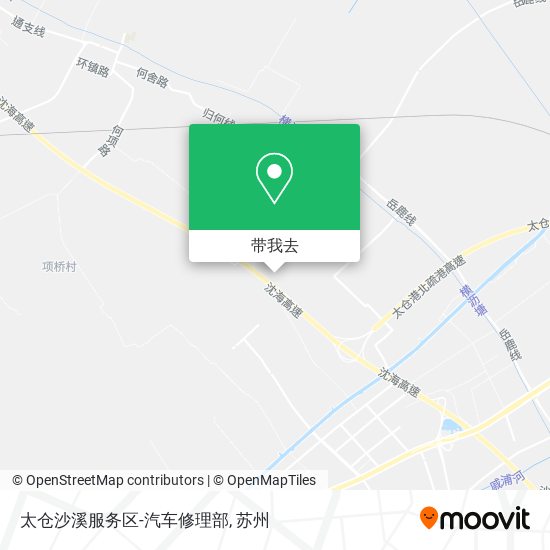太仓沙溪服务区-汽车修理部地图