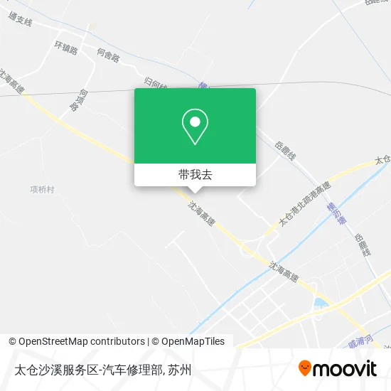 太仓沙溪服务区-汽车修理部地图