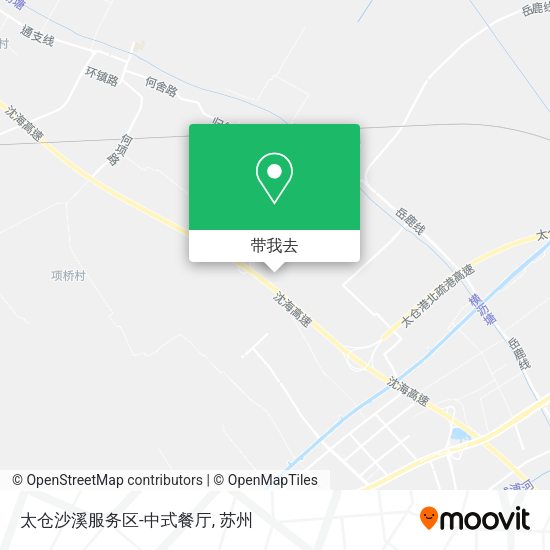 太仓沙溪服务区-中式餐厅地图
