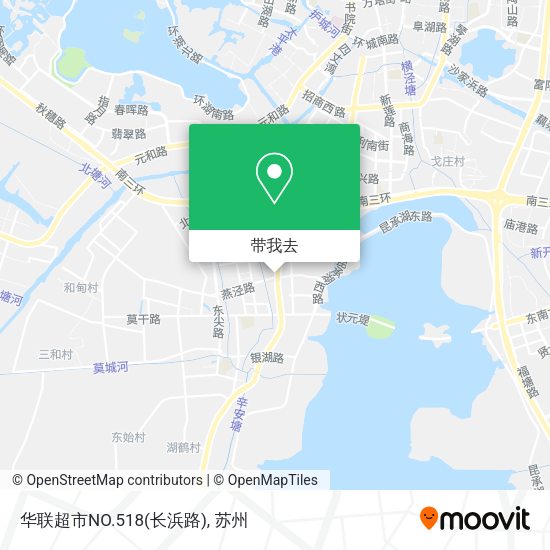 华联超市NO.518(长浜路)地图
