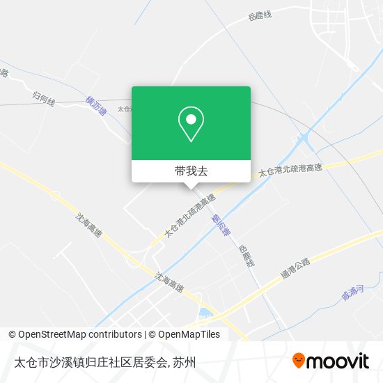 太仓市沙溪镇归庄社区居委会地图