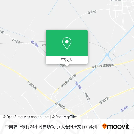 中国农业银行24小时自助银行(太仓归庄支行)地图