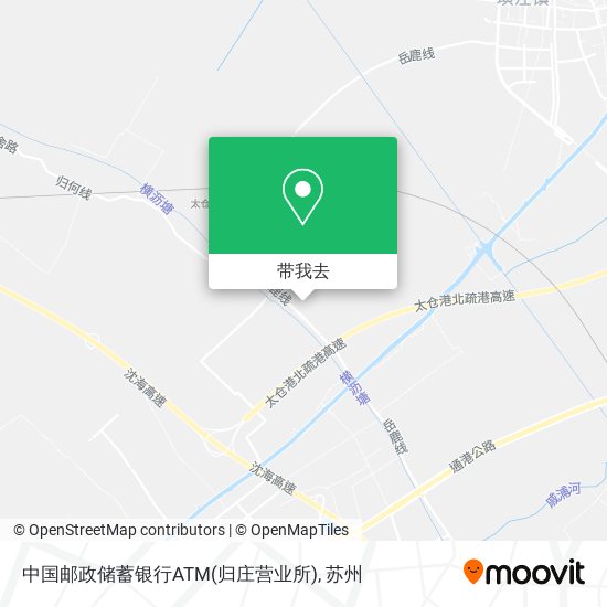 中国邮政储蓄银行ATM(归庄营业所)地图