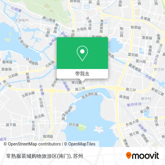 常熟服装城购物旅游区(南门)地图