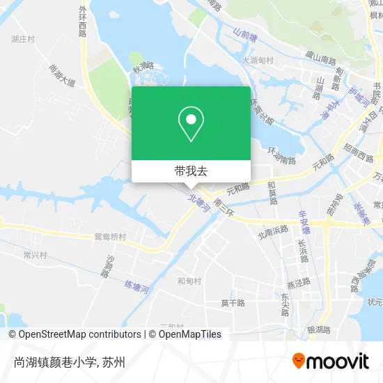 尚湖镇颜巷小学地图