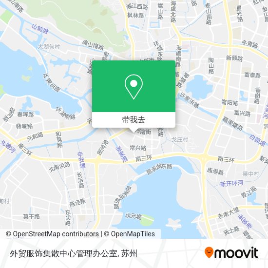 外贸服饰集散中心管理办公室地图