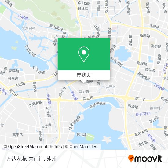 万达花苑-东南门地图