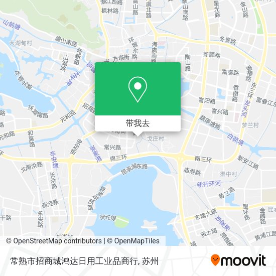 常熟市招商城鸿达日用工业品商行地图