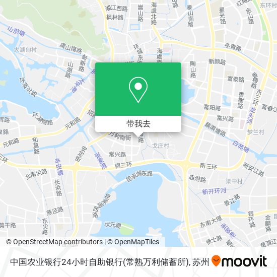 中国农业银行24小时自助银行(常熟万利储蓄所)地图