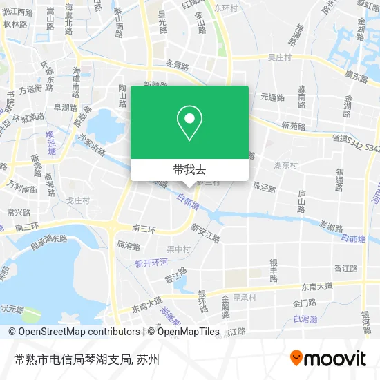 常熟市电信局琴湖支局地图