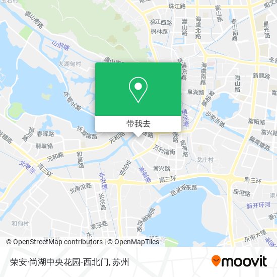 荣安·尚湖中央花园-西北门地图