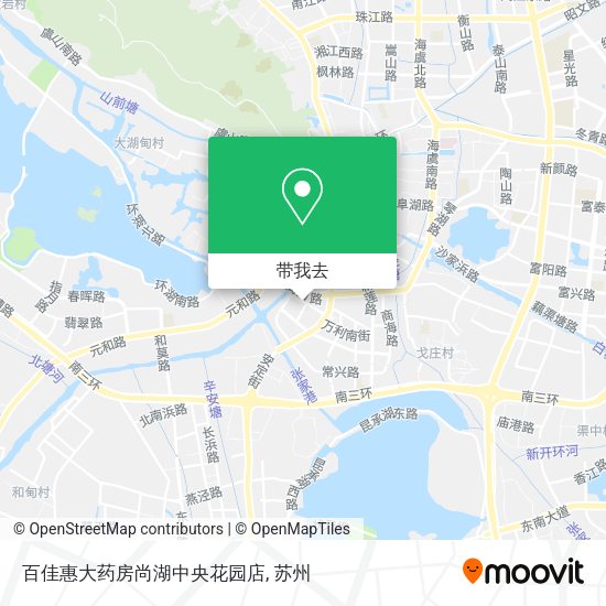 百佳惠大药房尚湖中央花园店地图