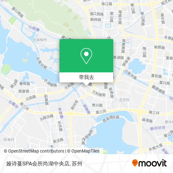 娅诗蔓SPA会所尚湖中央店地图