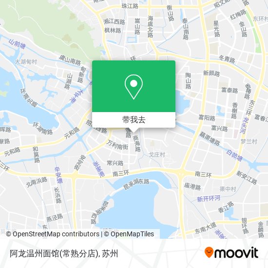 阿龙温州面馆(常熟分店)地图