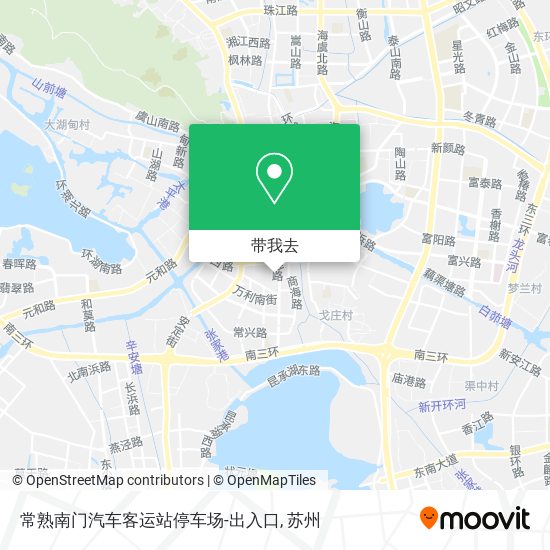 常熟南门汽车客运站停车场-出入口地图