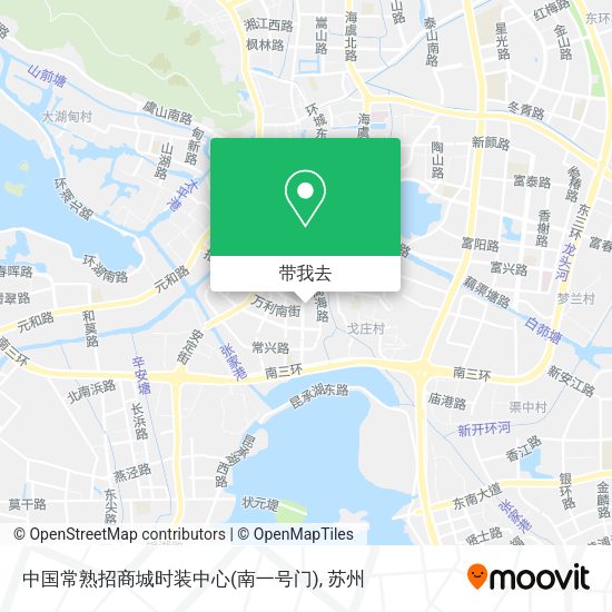 中国常熟招商城时装中心(南一号门)地图