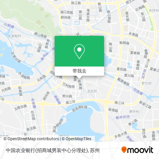 中国农业银行(招商城男装中心分理处)地图