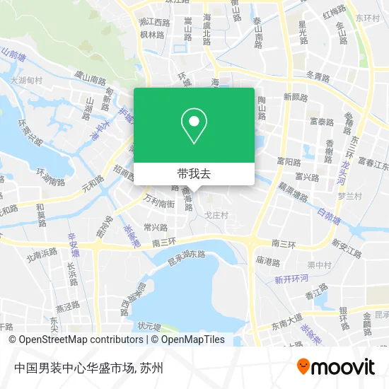 中国男装中心华盛市场地图