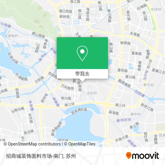 招商城装饰面料市场-南门地图