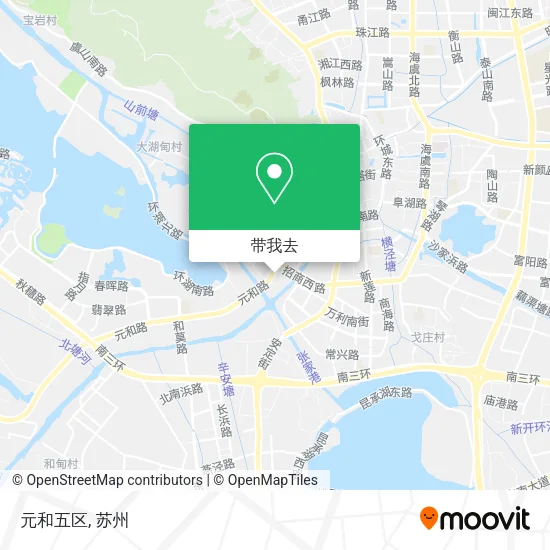 元和五区地图