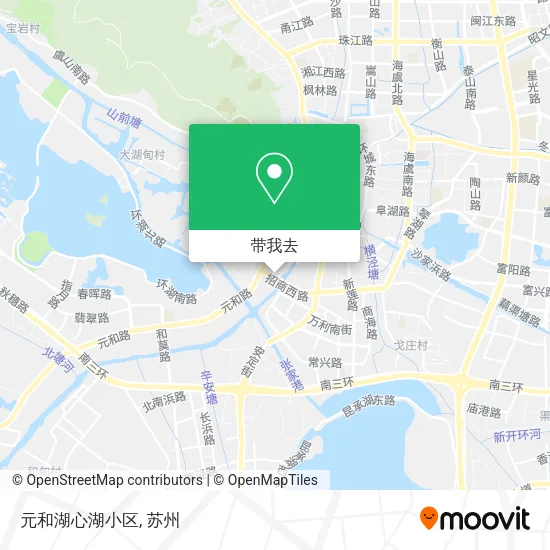 元和湖心湖小区地图