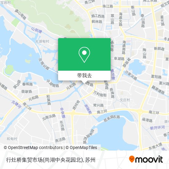 行灶桥集贸市场(尚湖中央花园北)地图