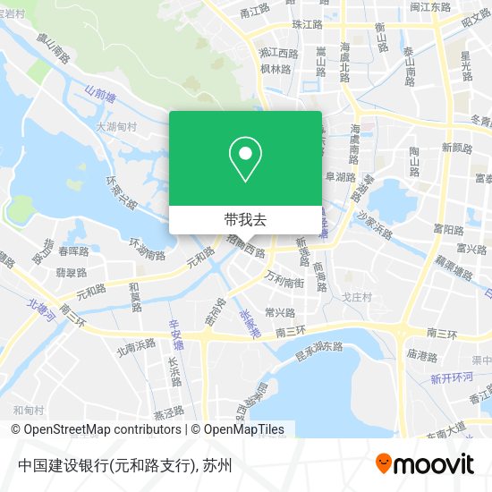 中国建设银行(元和路支行)地图