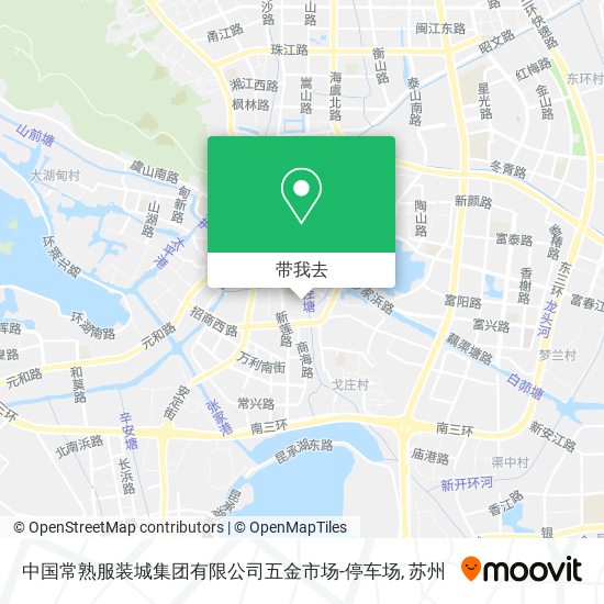 中国常熟服装城集团有限公司五金市场-停车场地图