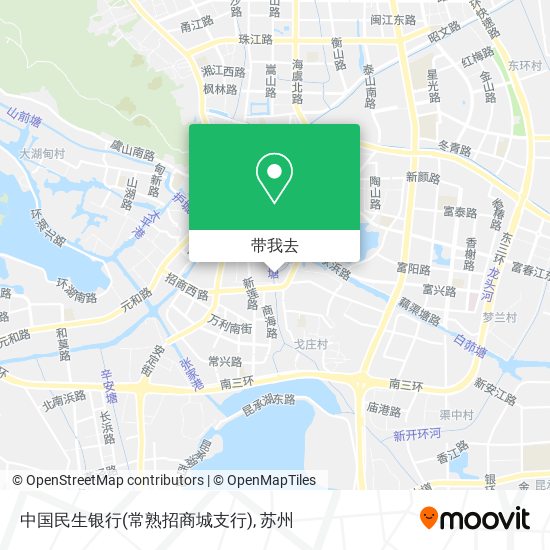中国民生银行(常熟招商城支行)地图