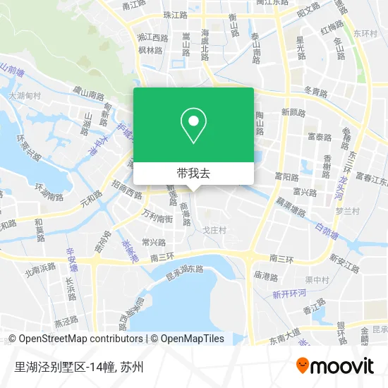 里湖泾别墅区-14幢地图