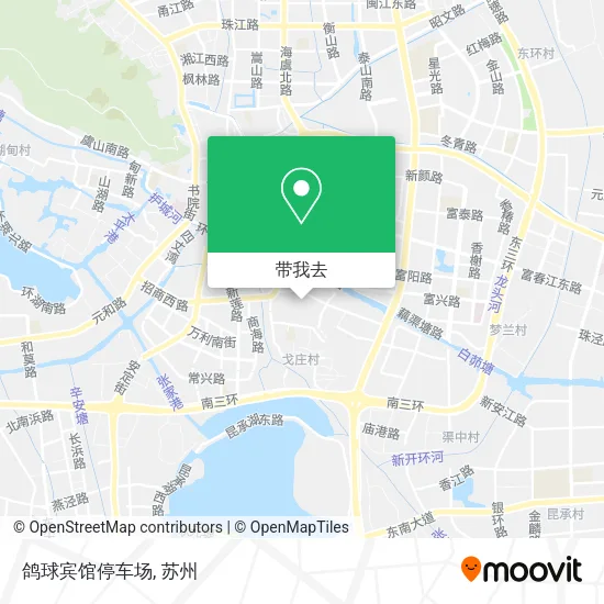 鸽球宾馆停车场地图