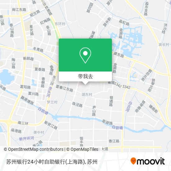 苏州银行24小时自助银行(上海路)地图