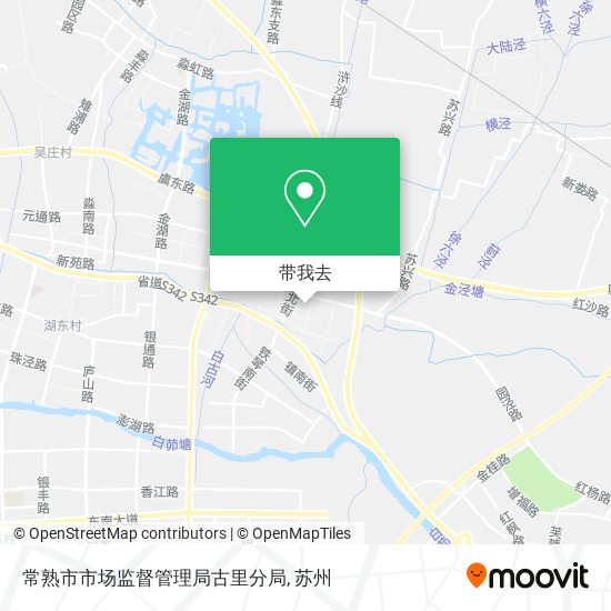 常熟市市场监督管理局古里分局地图