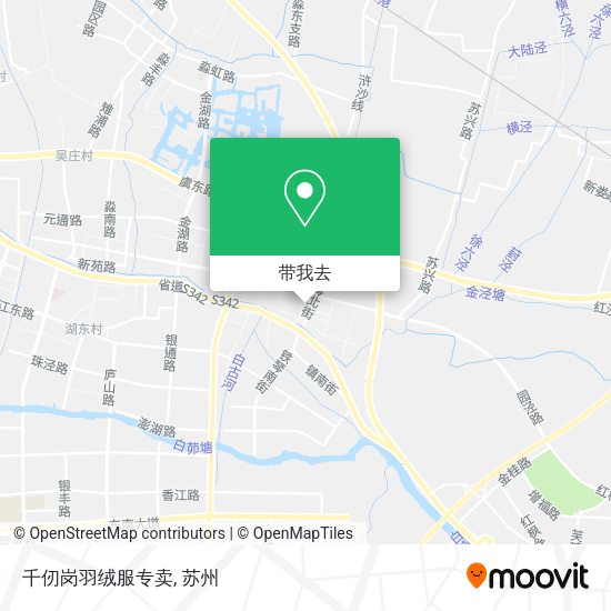 千仞岗羽绒服专卖地图