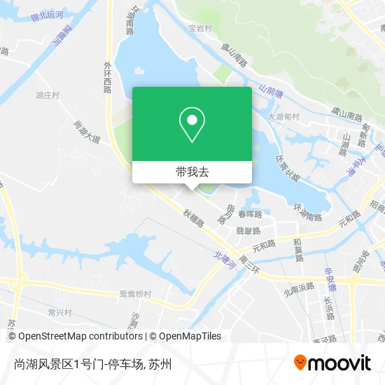 尚湖风景区1号门-停车场地图