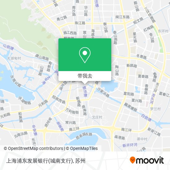 上海浦东发展银行(城南支行)地图