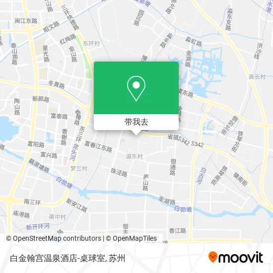 白金翰宫温泉酒店-桌球室地图