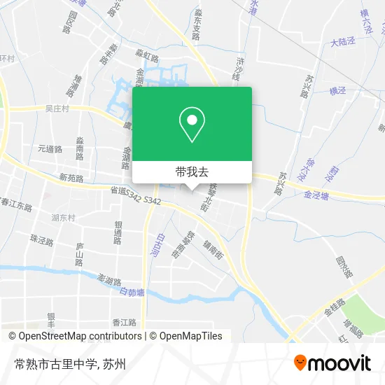 常熟市古里中学地图